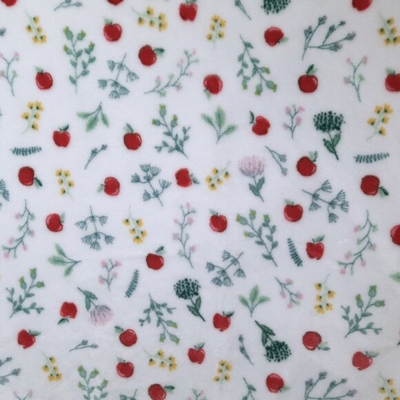 Blankets & Beyond Apples Security Lovey Blanket 31" X 28" - Picture 2 of 5